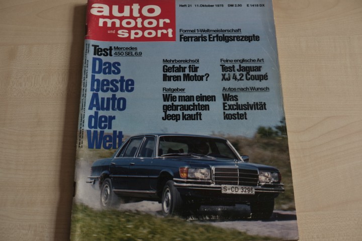 Deckblatt Auto Motor und Sport (21/1975)